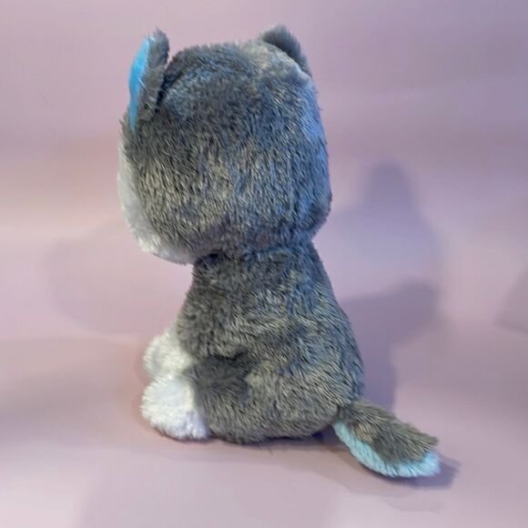Ty Original Beanie Boos Slush the White and Grey Husky Dog 11” tall Excellent … - Picture 4 of 7